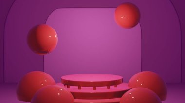 3D Sevgililer Günü için yayalar