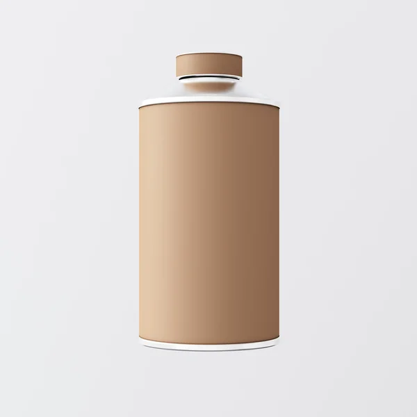 Brown Matte Color Metal Jar — Stock Photo, Image