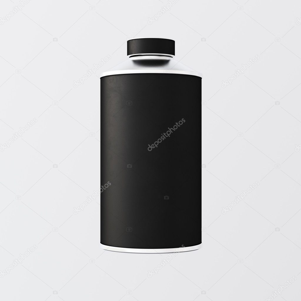 Black Matte Color Metal Jar — Stock Photo © kantver 125606958