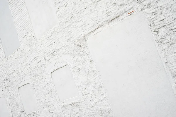 Stará bílá cihlová zeď — Stock fotografie
