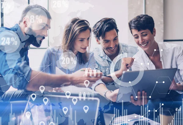 başlangıç projesi ile çalışma arkadaşları