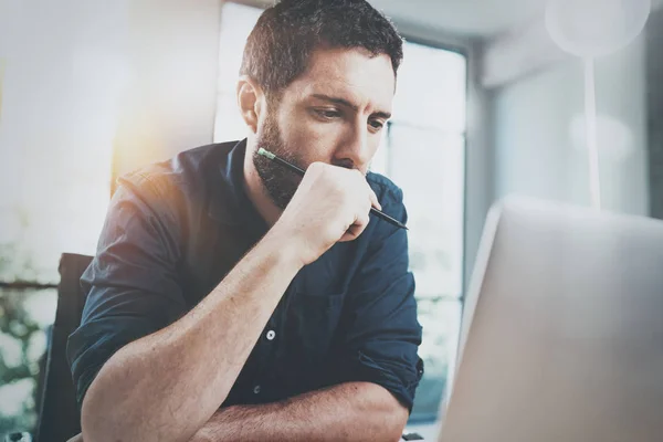 Hispanic pensive Businessman — Stock Photo, Image