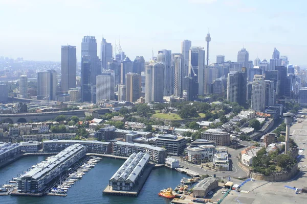 Sydney Skyline Από Λιμάνι Της Αυστραλίας — Φωτογραφία Αρχείου