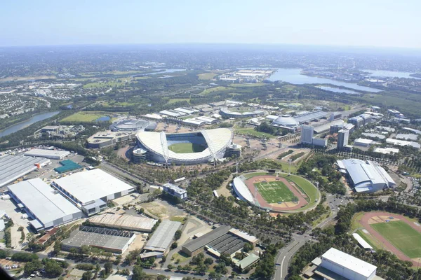Sydney Olympic Park Von Oben Stockfoto