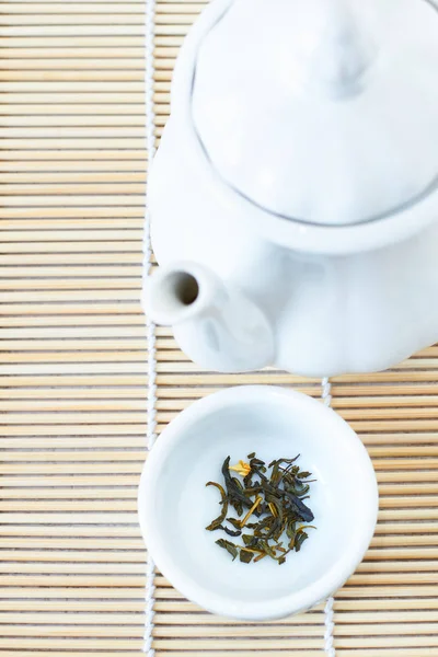 Alternative medicine, green tea — Stock Photo, Image