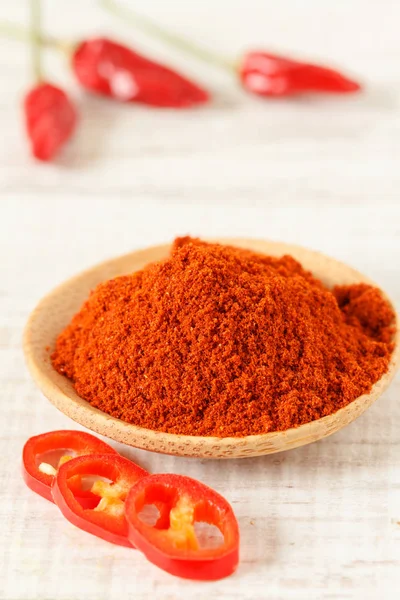 Oriental colorful mix of fresh and dry chilli pepper — Stock Photo, Image