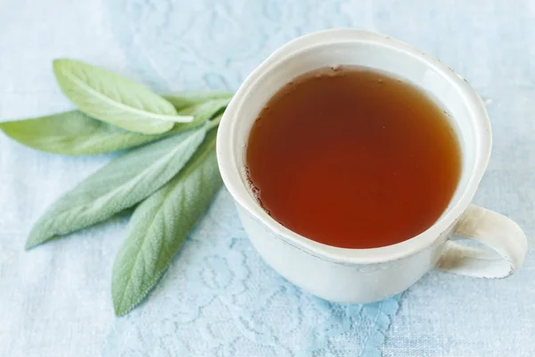 Té de salvia. Vista superior . — Foto de Stock