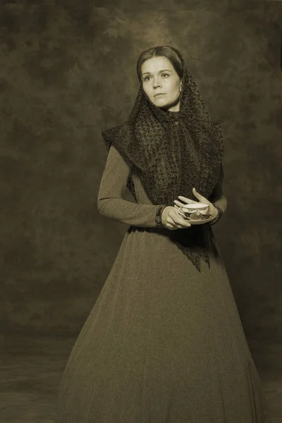 Portrait of a Russian merchant woman