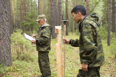 Orman, orman müfettişleri eser.