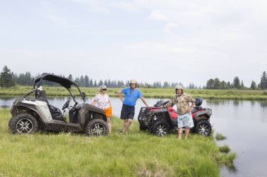 All - arazi araçları turist. ATV üzerinde