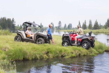 All - arazi araçları turist. ATV üzerinde