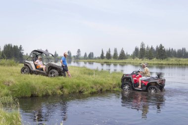 All - arazi araçları turist. ATV üzerinde