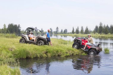 All - arazi araçları turist. ATV üzerinde