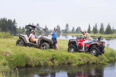 All - arazi araçları turist. ATV üzerinde