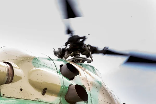 Rotor Des Hubschraubers Nahaufnahme — Stockfoto
