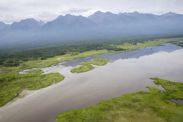 The rivers and lakes from the height