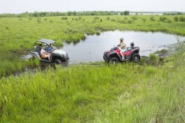 All - arazi araçları turist. ATV üzerinde