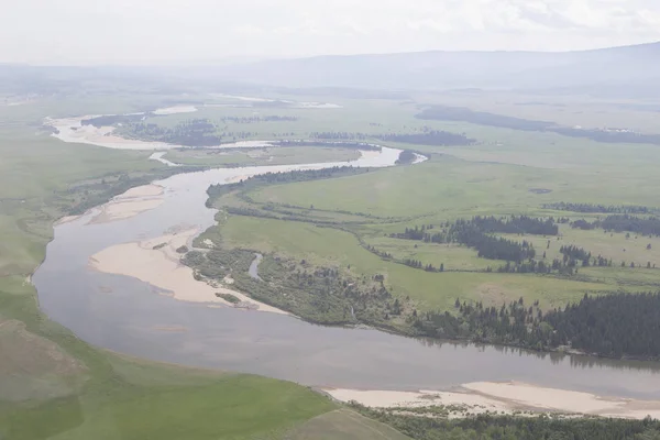 The rivers and lakes from the height