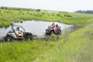 All - arazi araçları turist. ATV üzerinde