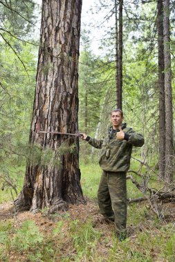 Bir ağaç çap ölçme