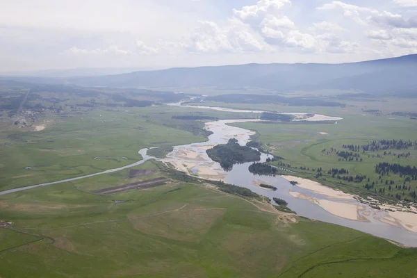 The rivers and lakes from the height