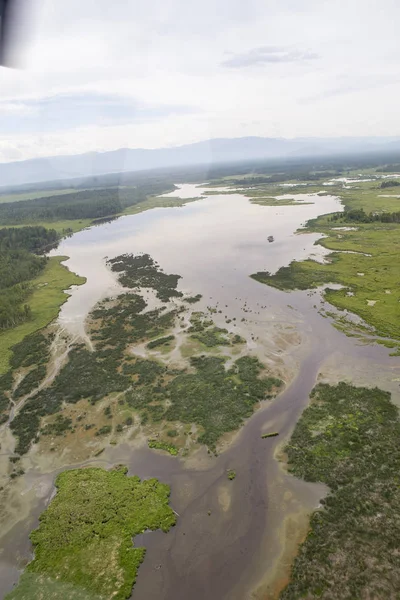 The rivers and lakes from the height