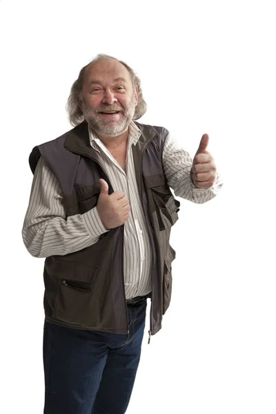 Charming cheerful middle-aged man — Stock Photo, Image