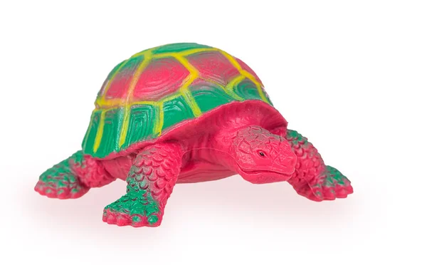 Żółw zabawka na białym tle — Zdjęcie stockowe