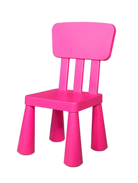 Pembe sandalye izole — Stok fotoğraf