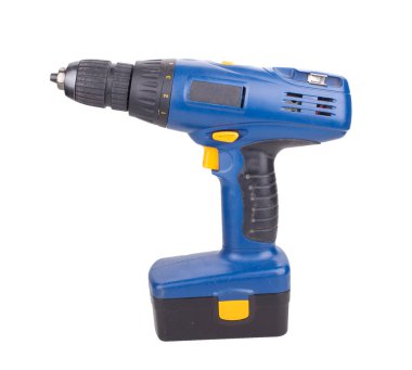 Beyaz arka plan üzerinde izole Akülü tornavida