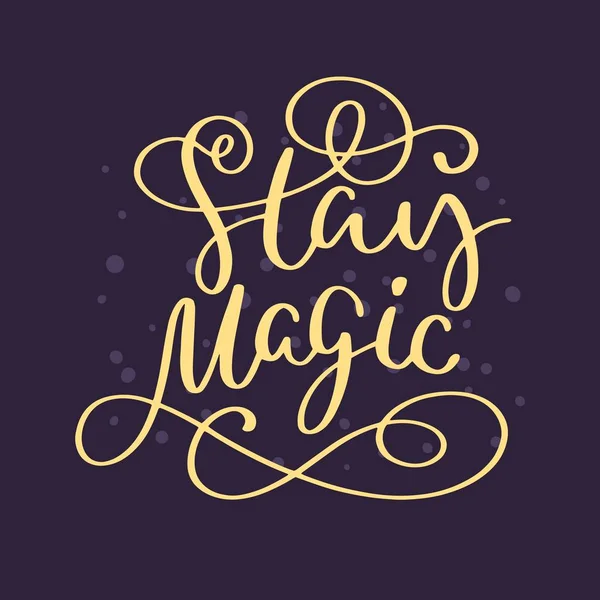 Magický nápis karta — Stockový vektor