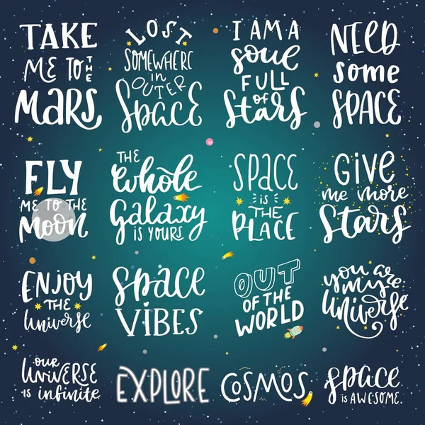 Espacio citas de letras — Vector de stock