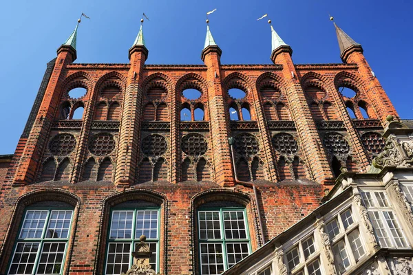 Stadhuis in Lübeck, Duitsland — Stockfoto