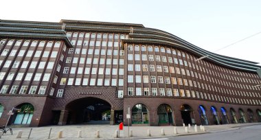 Chilehaus tarihi merkezi Hamburg adlı ünlü Binası
