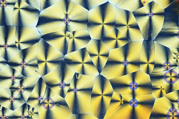 Micro cristales coloridos en luz polarizada — Foto de Stock