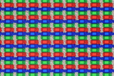 Mobil bir LCD ekranın aşırı yakınlaşması