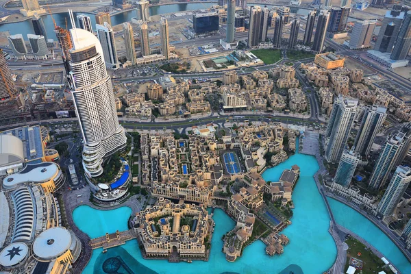 Vista aérea del centro de Dubái — Foto de Stock