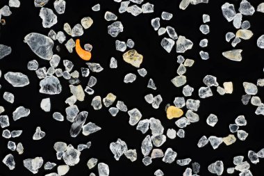 Kum tanelerinin aşırı yakın çekim