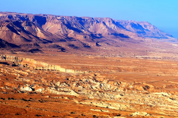 Paisagem Deserto Judeia Perto Mar Morto Israel — Fotografia de Stock