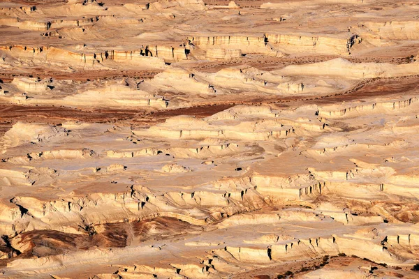 Krajobraz Pustyni Judejskiej Pobliżu Morza Martwego Izrael — Zdjęcie stockowe