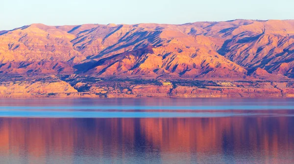 Dode Zee Bergen Bij Zonsondergang — Stockfoto