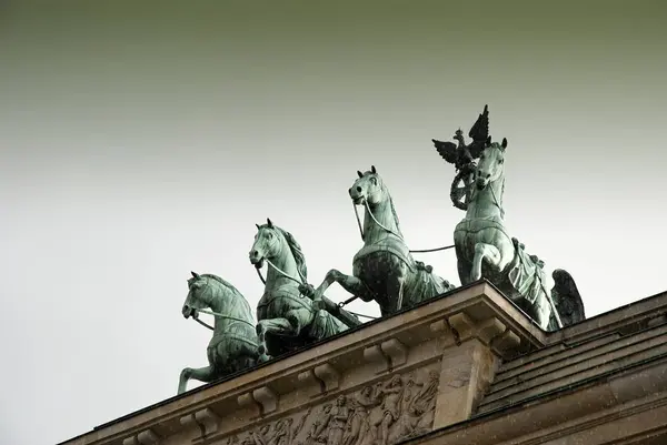 Detalhe da Quadriga do portão de Brandemburgo — Fotografia de Stock