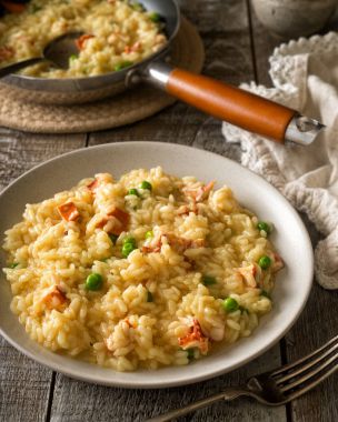 Kremalı ıstakoz Risotto