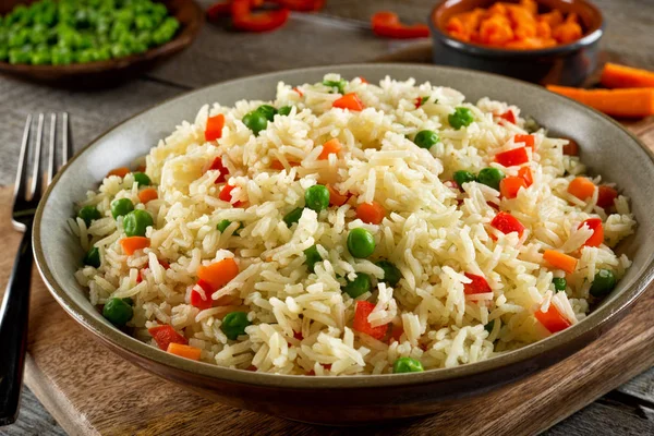 Arroz vegetal Pilaf — Fotografia de Stock