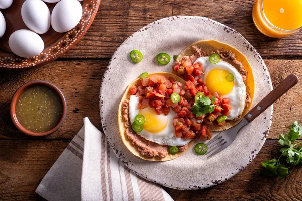 Huevos Rancheros Przewodniczący — Zdjęcie stockowe