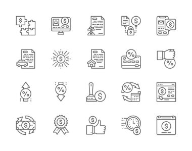 Hızlı Kredi Hattı Simgeleri. Yatırım, Araba Kredisi, İpotek, Mevduat ve daha fazlası.