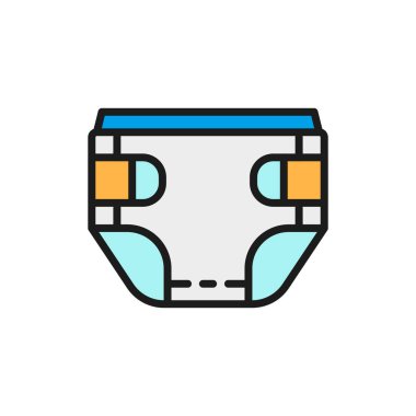 Bebek emme bezi düz renk çizgi ikonu. Beyaz arkaplanda izole