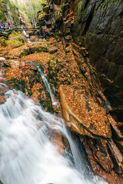 Franconia notch state park, new hampshire, usa — Stock Photo, Image