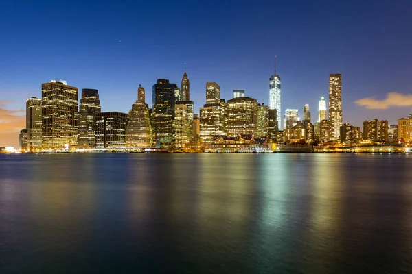 De Skyline van Manhattan, New York City, Verenigde Staten — Stockfoto