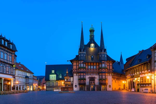Das Rathaus von Wernigerode Stockbild